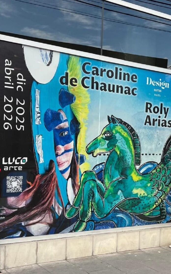 Caroline de Chaunac y Roly Arias exponen en el Design Suites Salta